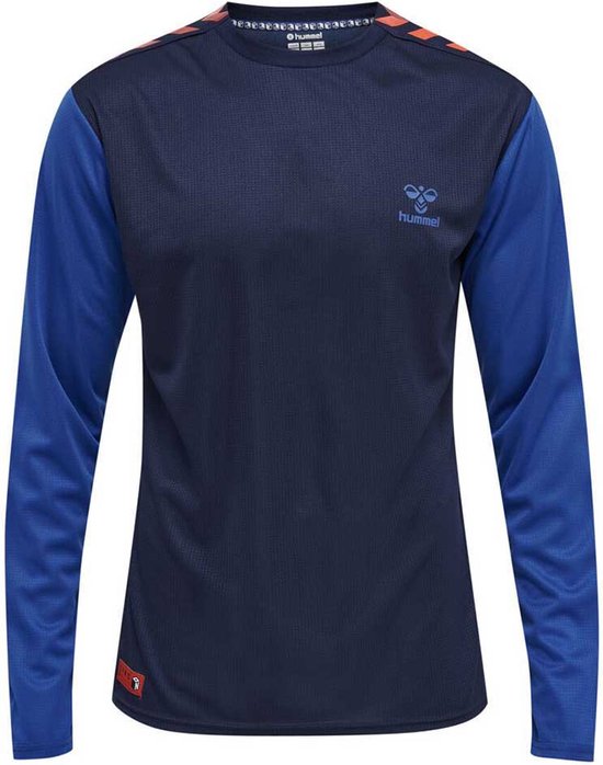 Hummel Pro Grid Game Shirt LS - sportshirts - blauw - Unisex