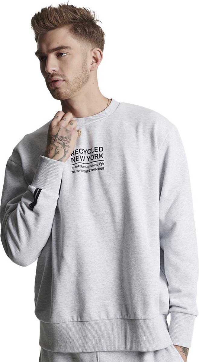 Superdry Studios Rcycl City Sweatshirt XS-S Man Vrouw Flake Marl