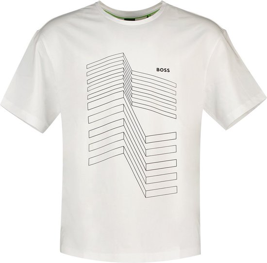 Boss 6 10110340 T-shirt Met Korte Mouwen Wit L Man