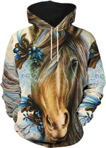 Hoodie Paard - XL - vest - sweater - outdoortrui - trui - pullover