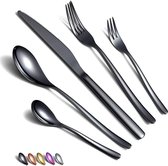 24/30 Piece Cutlery Set (Black/Gold/Copper/Rainbow)