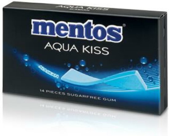Mentos Kauwgom Aqua Kiss Alaskan 20 x 14 stuks