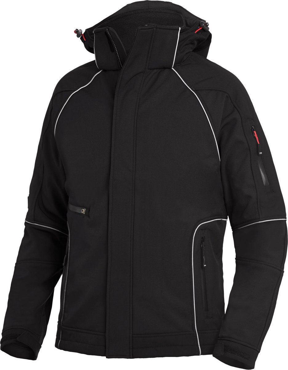 FHB WALTER Softshelljack 78518 Zwart