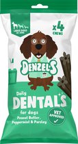 Denzel's - Daily Dentals - dentasticks - Pindakaas, pepermunt, Peterselie - Large - 4x30gr.