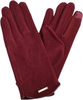 Luxe Dames Handschoenen - Bordeauxrood - (HH-43)