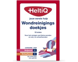 Wondr HeltiQ Wondreiniging Doekjes 10 - EHBO desinfectie - 10 stuks