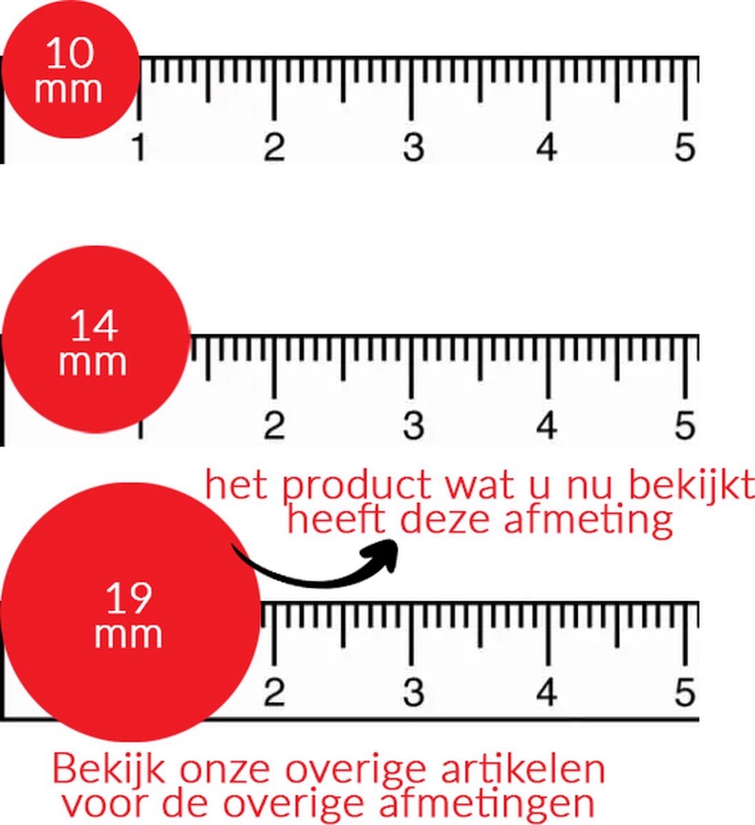 Stippen Stickers - 9 Kleuren - 5 Stickervellen - 270 Ronde Etiketten 19 mm - Kleurcodering — afbeelding 9