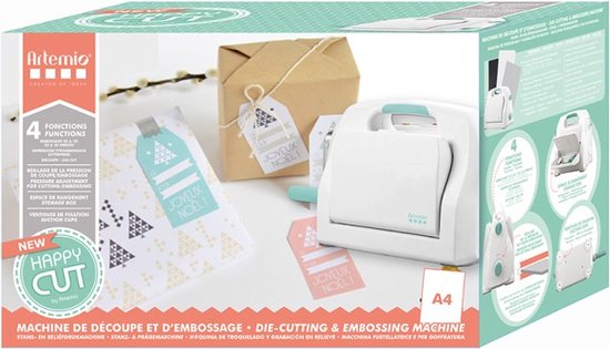 Foto: Starterkit snij en embossing machine happy cut a4 artemio