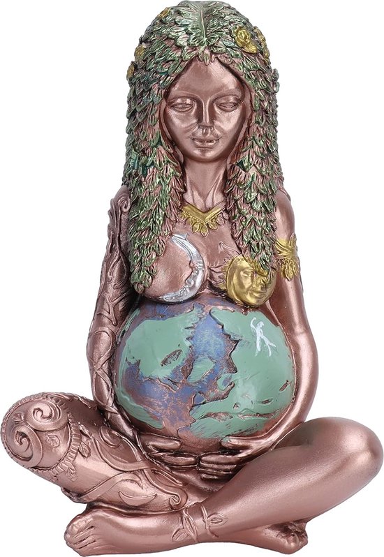 Moeder Aarde Beeldje, Kunst Standbeeld Hars Decoratie Beeldje Godin Buitendecoratie