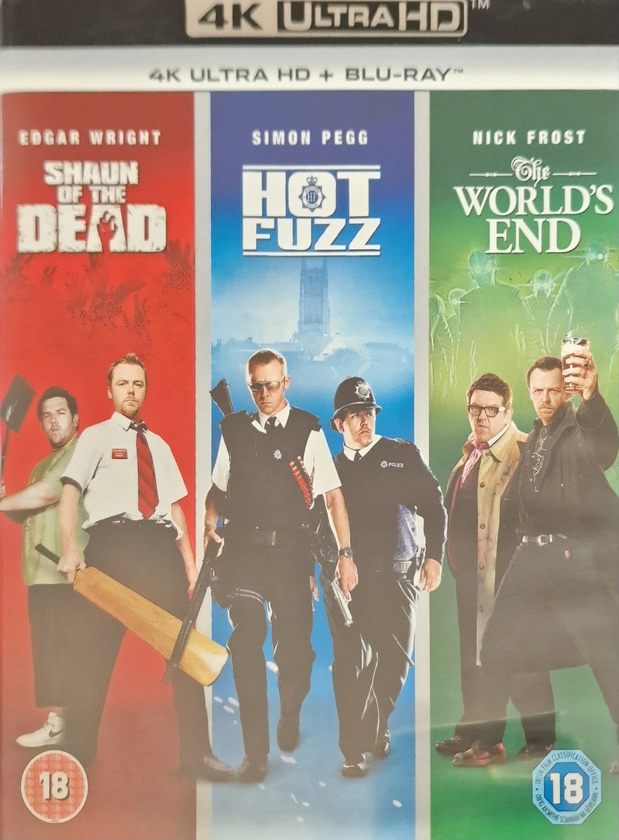 Shaun Of The Dead/hot Fuzz/world's End (Bluray), Simon Pegg Dvd's