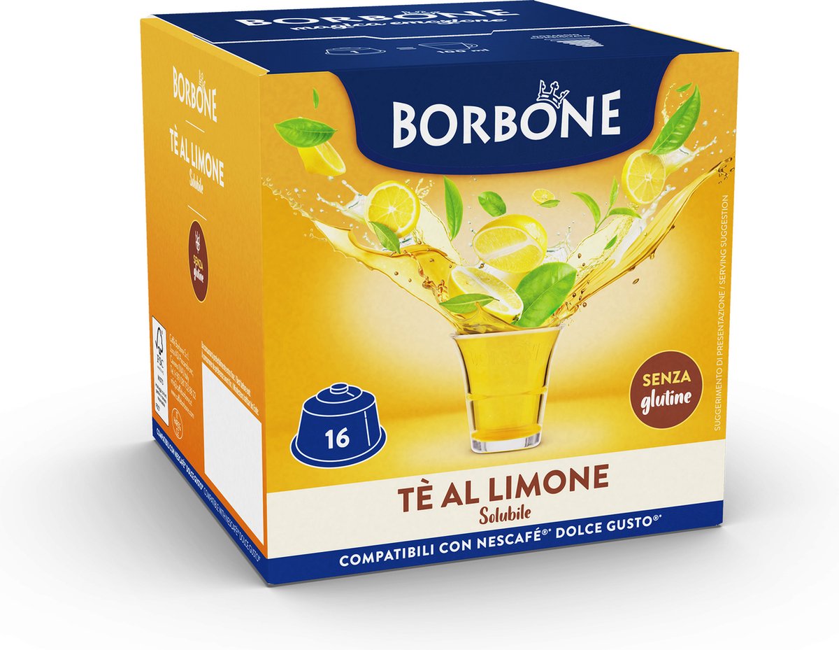 Caffè Borbone Selection - Dolce Gusto - Te Al Limone - Citroen thee - 16 capsules