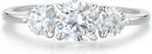 Aventine - Platinum Triple Moissanite Ring