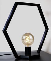 Borrentodesign - Lampe Noor - Lampe de table - Industriel - Acier Zwart - design - Salon - buffet