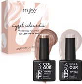 Mylee Gel Nagellak Set 2x10ml [Work of Art] UV/LED Gellak Nail Art Manicure Pedicure, Professioneel & Thuisgebruik - Langdurig en gemakkelijk aan te brengen