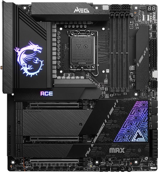 MSI MEG Z790 ACE MAX, Intel, LGA 1700, Intel® Celeron®, Intel® Pentium® Gold, LGA 1700, DDR5-SDRAM, 128 GB