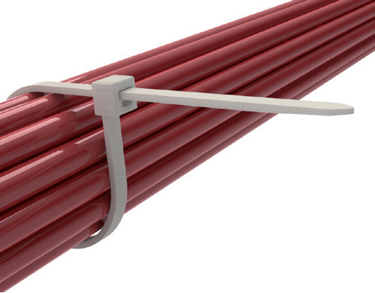 Kabelbinders 15cm x 3,6mm zilver (100st)