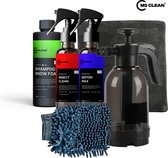 MS CLEAN MotorSchoonmaken.nl Starterset - Foamer Shampoo Foam Motor Wax Insectenreiniger Washandschoen – 6 stuks