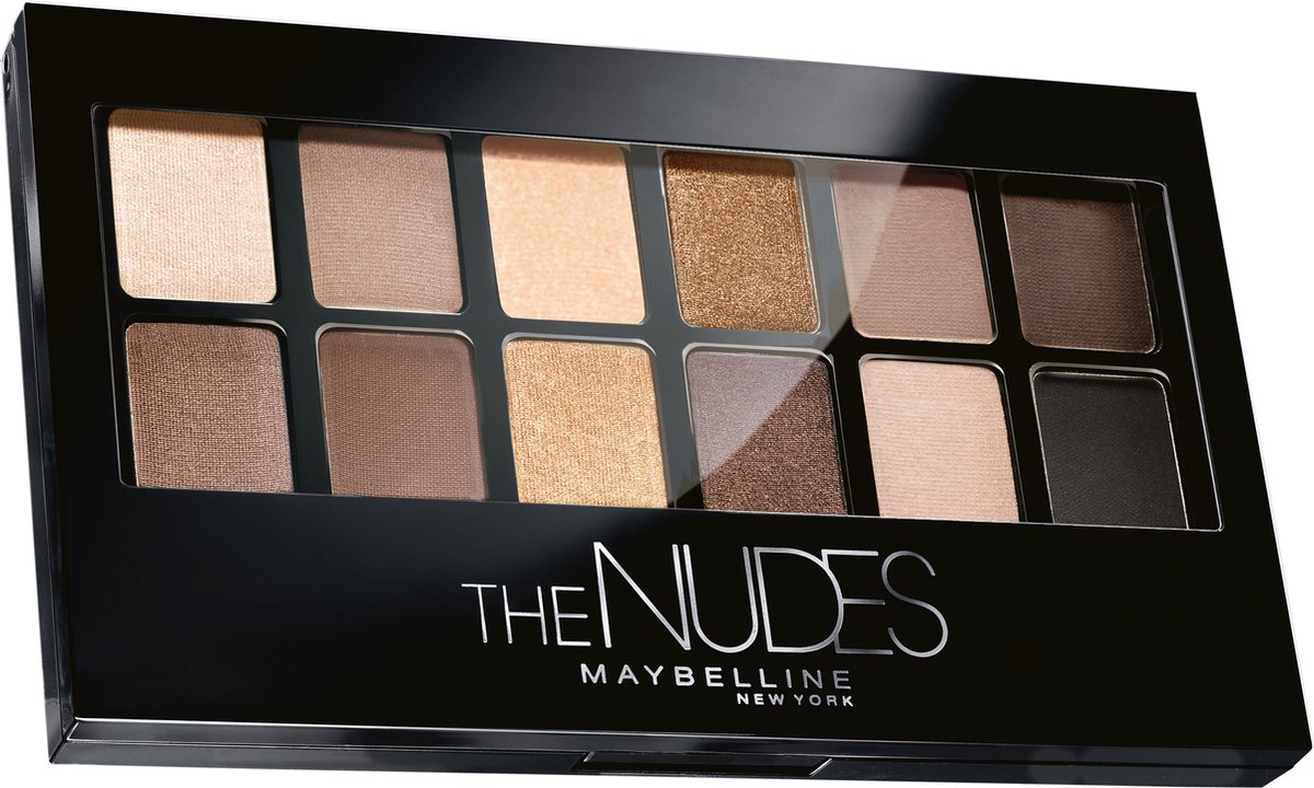 Maybelline New York - The Nudes Palette - Oogschaduw Palette met Nude Kleurige Oogschaduw - 12 Kleuren - Maybelline