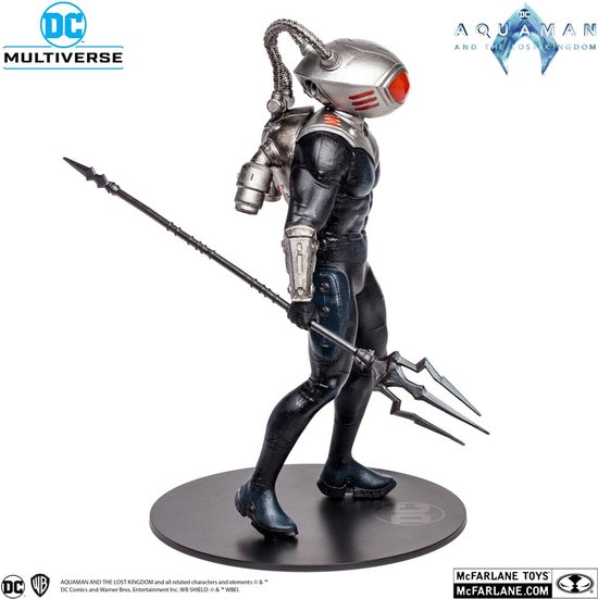 Foto: Aquaman and the lost kingdom dc multiverse megafig action figure black manta 30 cm