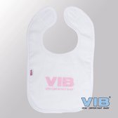 VIB® - Slabbetje Luxe velours - VIB Pink - Babykleertjes - Baby cadeau