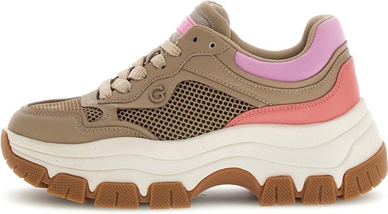 Guess Brecky Dames Sneakers Laag - Nude - Maat 41