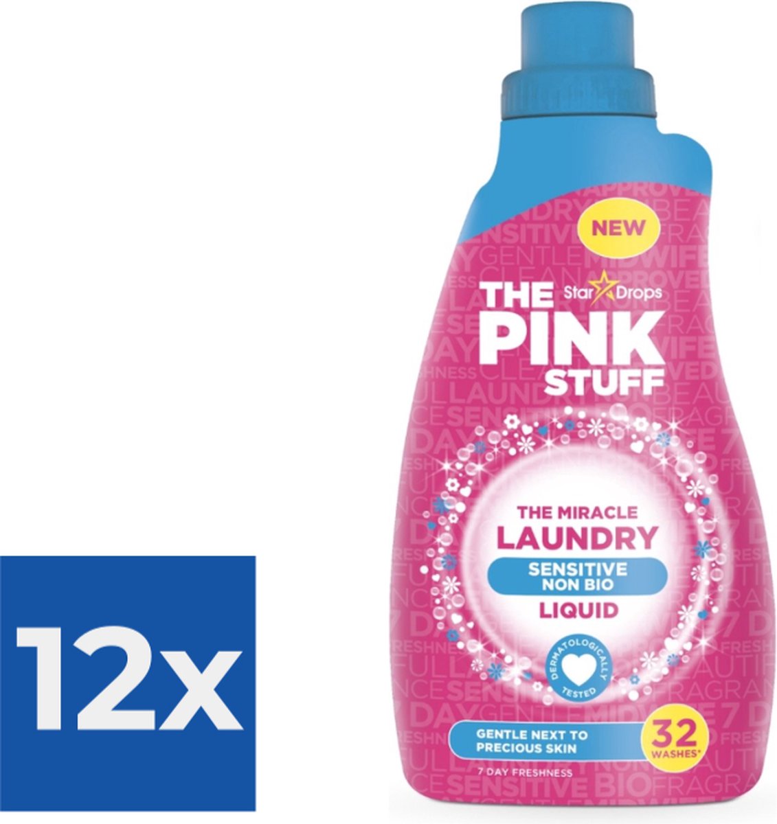The Pink Stuff The Miracle Wasgel Sensitive 960 ml - Voordeelverpakking 12 stuks
