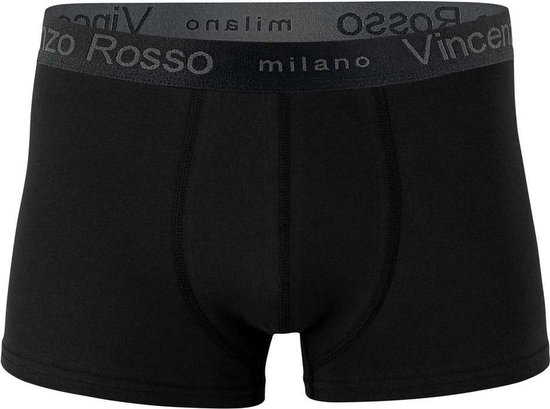 Vincenzo Rosso - Boxers - Pack de 12 - Zwart - Taille M
