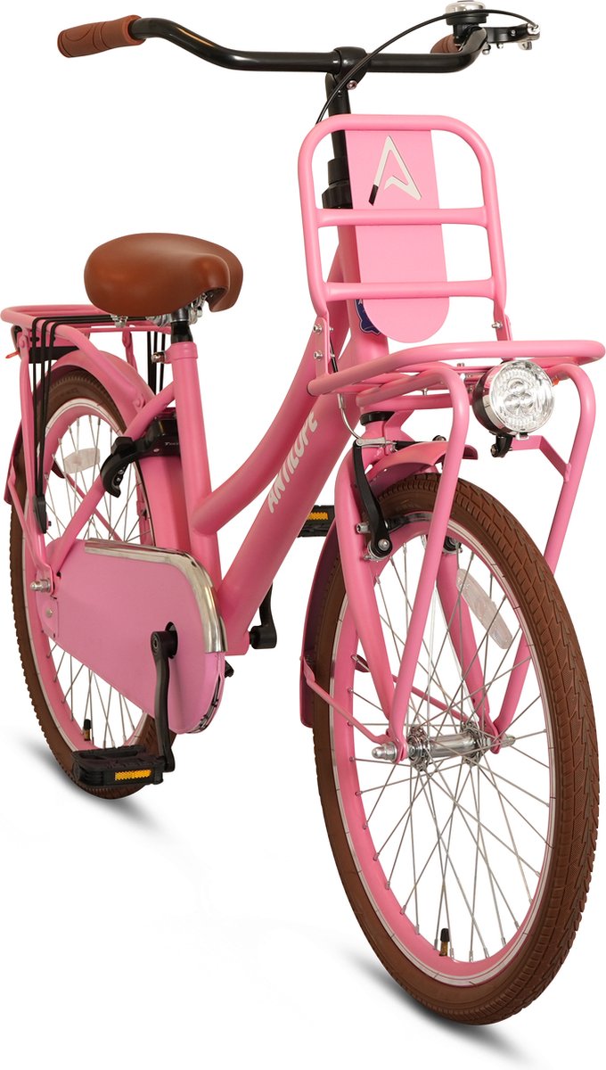 Antilope Mini Cargo Transport 22 Inch Meisjesfiets Roze van Popal — afbeelding 4