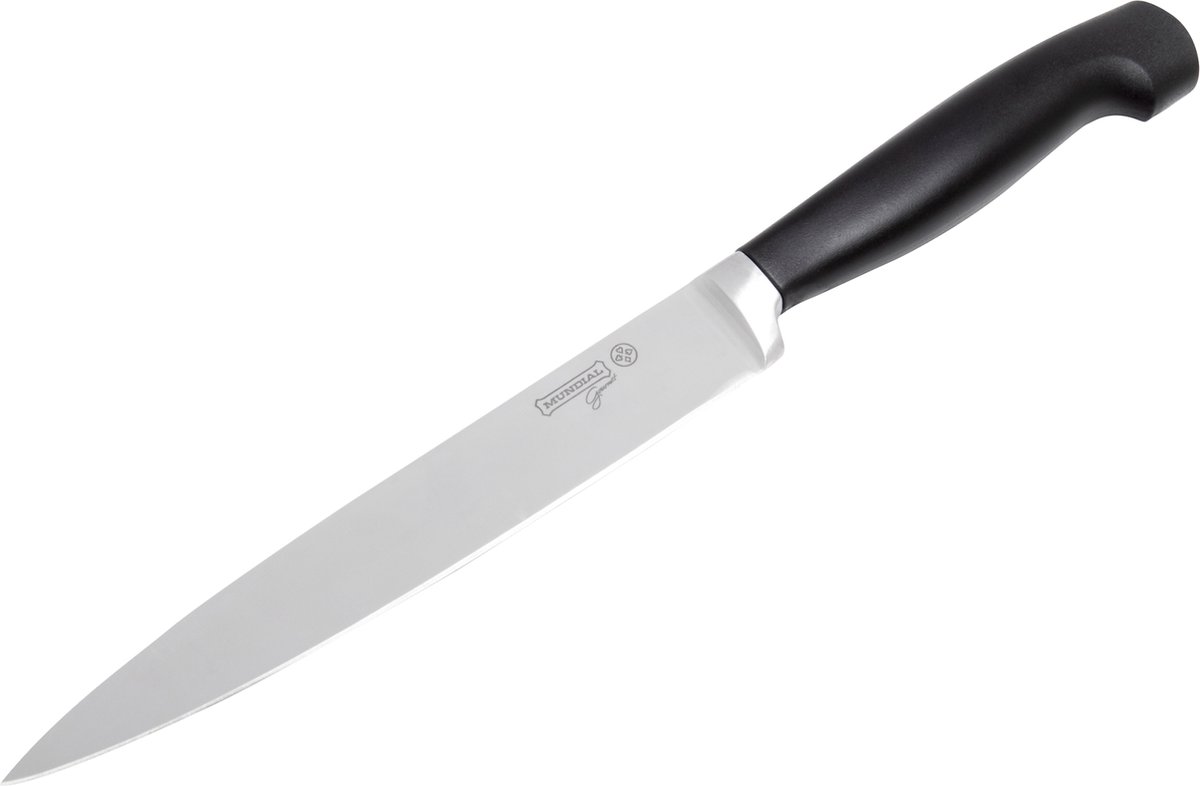 Mundial Elegance Koksmes 20 cm RVS Zwart PA heft