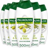 Palmolive Douchecréme Naturals Olijf - 6 x 500 ml - Voordeelverpakking