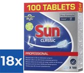 Bol.com Sun Vaatwastabletten Classic Professional 100 stuks - Voordeelverpakking 18 stuks aanbieding
