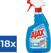 Ajax Spray Triple Action Glasreiniger 750 ml - Voordeelverpakking 18 stuks