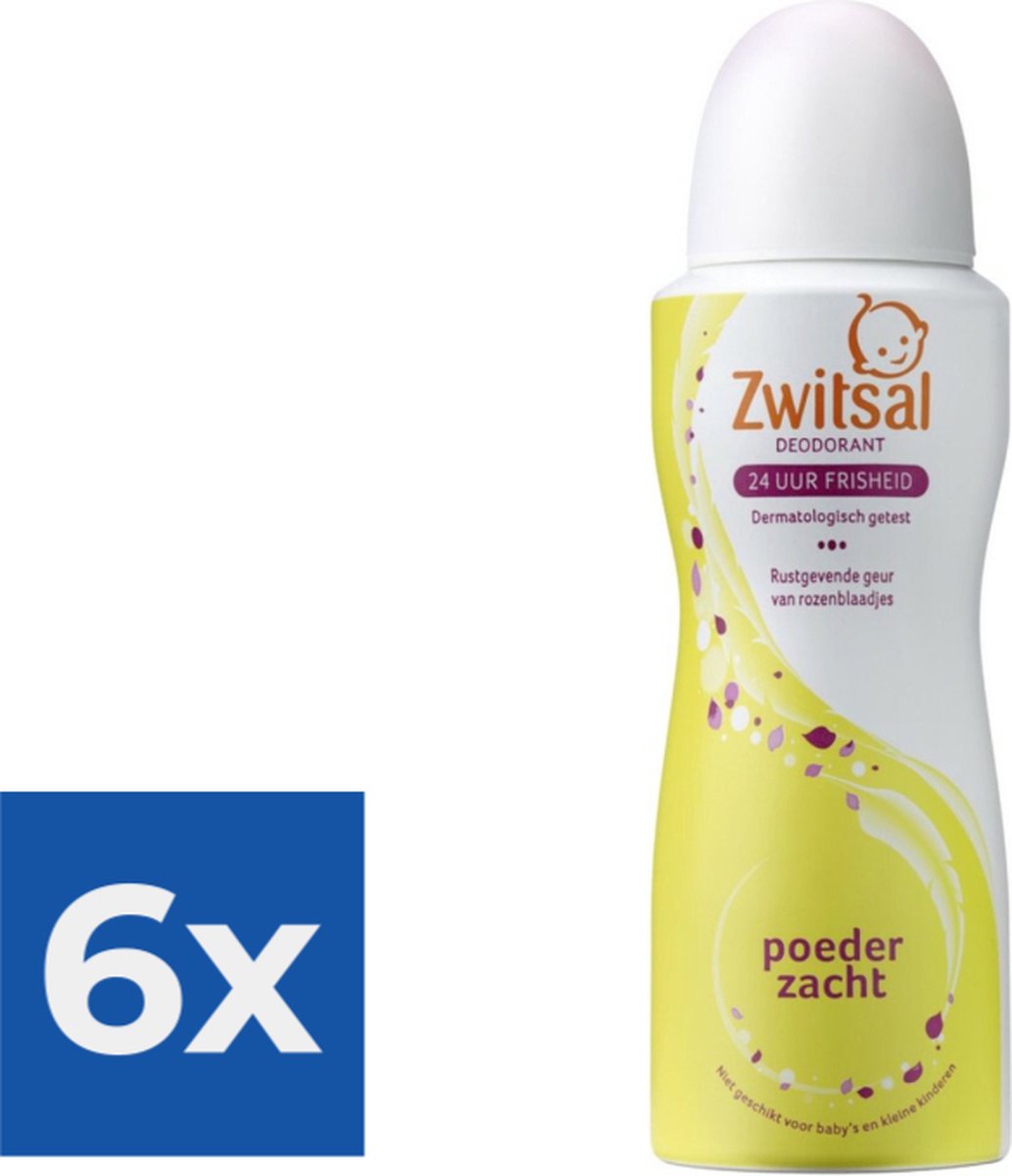 Zwitsal Deodorant Spray Soft 100 ml Voordeelverpakking 6 stuks