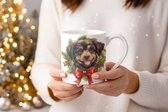 Mok Puppy Beker cadeau voor haar of hem, kerst, verjaardag, honden liefhebber, zus, broer, vriendin, vriend, collega, moeder, vader, hond kerstmok, kerst beker, kerst mok