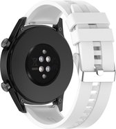 MNCdigi - Zachte siliconen sport band - 22 MM - Wit - Smartwatchband voor Samsung Galaxy Watch 3 45mm, Huawei Watch 4, 4 Pro, GT2 46mm, GT 2 Pro, GT 3 Pro, GT 2e, GT Active Watch, Watch 3, Watch 3 Pro, Watch GT Runner, GT3 46mm, Xiaomi Amazfit