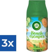 Airwick Freshmatic Max navulling Beach Escapes Melon 250 ml - Voordeelverpakking 3 stuks
