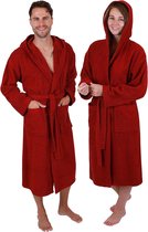 Katoenen badjas met capuchon voor mannen en vrouwen, sauna badjas, lange badjas, sauna gewaad.