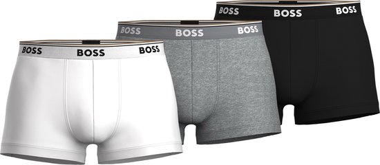 BOSS - Korte Boxershorts Power 3-Pack 999 - Heren - Maat XL - Body-fit
