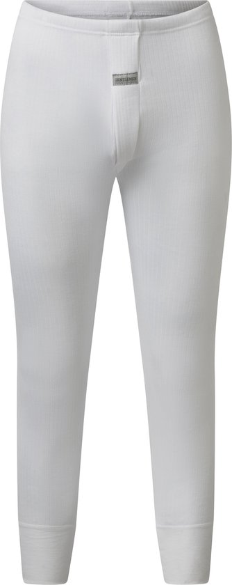 Heren thermo broek van Gentlemen 50% polyester - 50% modal 443 in wit maat XXL