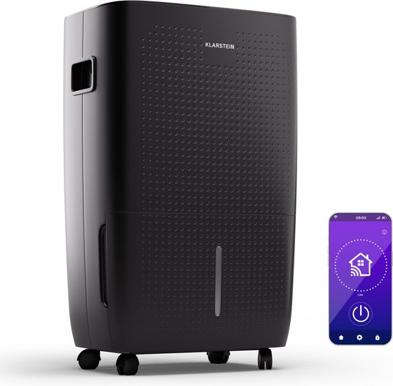 Foto: Klarstein luchtontvochtiger luchtreiniger elektrisch 50l kleine kamerontvochtiger voor appartement slaapkamer badkamer kelder efficinte badkamer ruimteontvochtiger elektrische kleine ontvochtiger