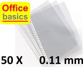 50 x showtas Office Basics - 23 gaats - 0,11 mm extra stevig - PP - glad