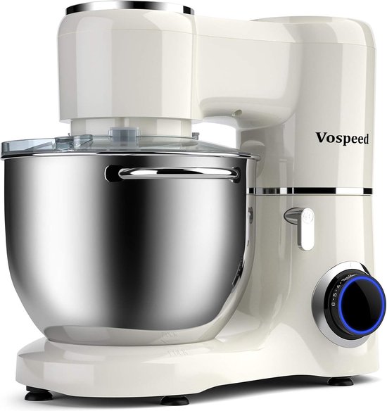 Kneedmachine, roestvrij staal, 5 liter, met fermentatiefunctie