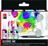 Alcohol ink kit : flowers