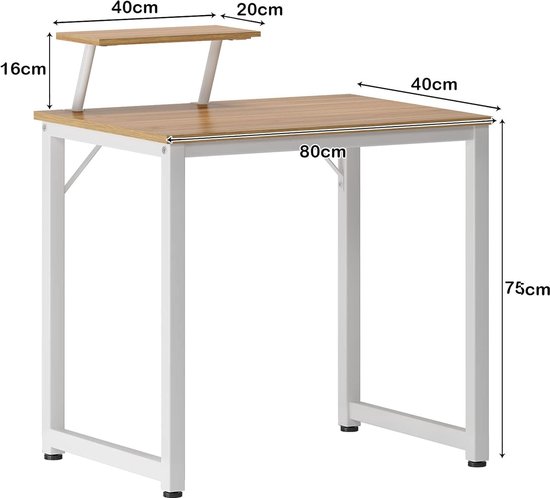 Computertafel 80 Cm Bureau Werktafel Met Geheugenplaat Bureautafel 