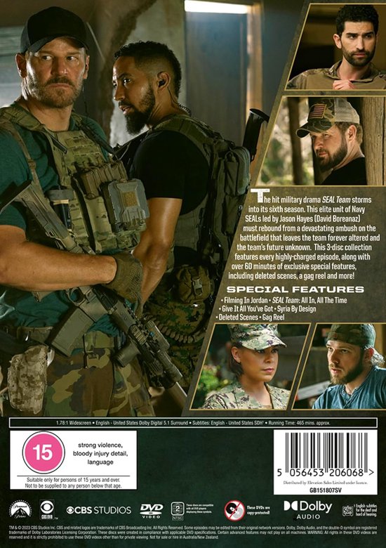 Seal Team Seizoen 6 DVD - Militair drama met David Boreanaz