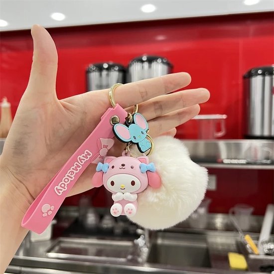 PELUCHE HELLO KITTY PORTE CLES 10 CM