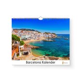 Barcelona kalender 35 x 24 cm | Verjaardagskalender Barcelona | Verjaardagskalender Volwassenen