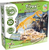 Science4you Fossil Excavation T-Rex - Dinosaurus Skelet opgraven - Opgravingsset Dino - met Beitel & Hamer
