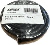 Housse silicone résistant à la chaleur 260 ºC - Ø 6mm noir