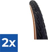 Deli Tire Buitenband SA-206 24 x 1.75 zw caramel refl - Voordeelverpakking 2 stuks